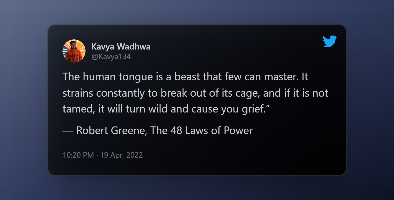 The human tongue is a beast that few can master !
